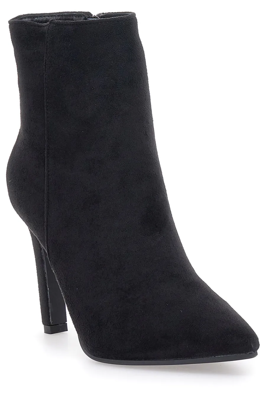 THE FIRST Stivaletti Neri Effetto Suede Con Tacco 10 cm 486 Hot