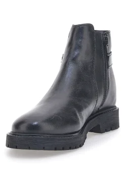 Donna PRIMA RIGA Stivaletti Neri Vera Pelle 504