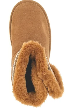 MON DIEU Stivaletti pantofole con pelo e suola platform L1264 CAMEL Best