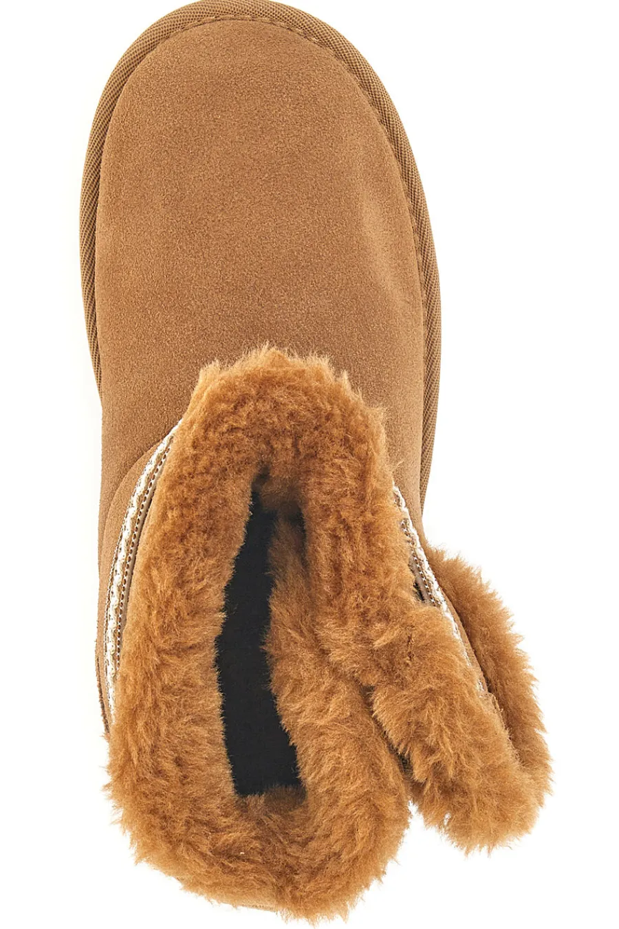 MON DIEU Stivaletti pantofole con pelo e suola platform L1264 CAMEL Best