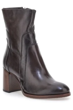 PITTARELLO MUST HAVE Stivaletti Tronchetti moka in vera pelle con tacco T26206 Online