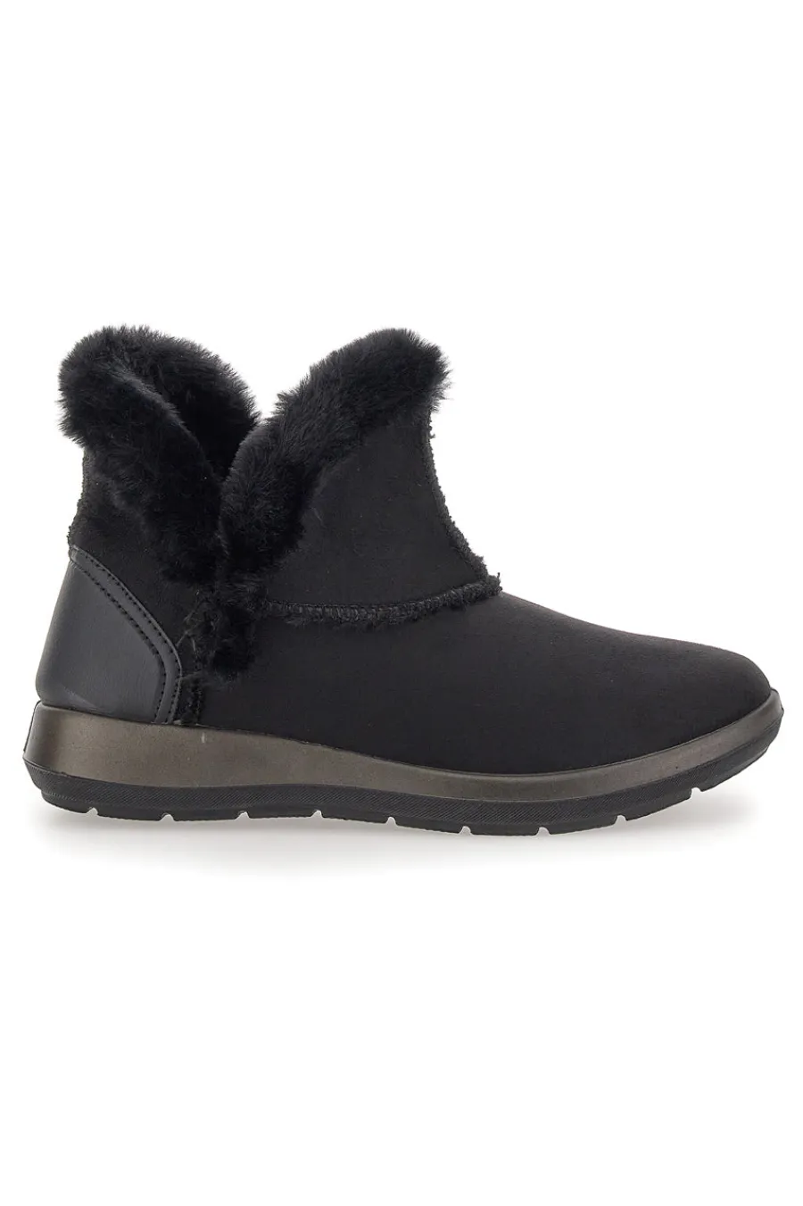 Donna INBLU Stivaletto Nero Con Pelo WG022214