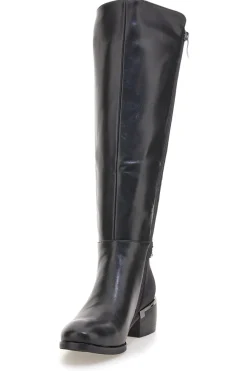 LAURA BIAGIOTTI Stivali alti neri con fascia elastica 9310 Sale