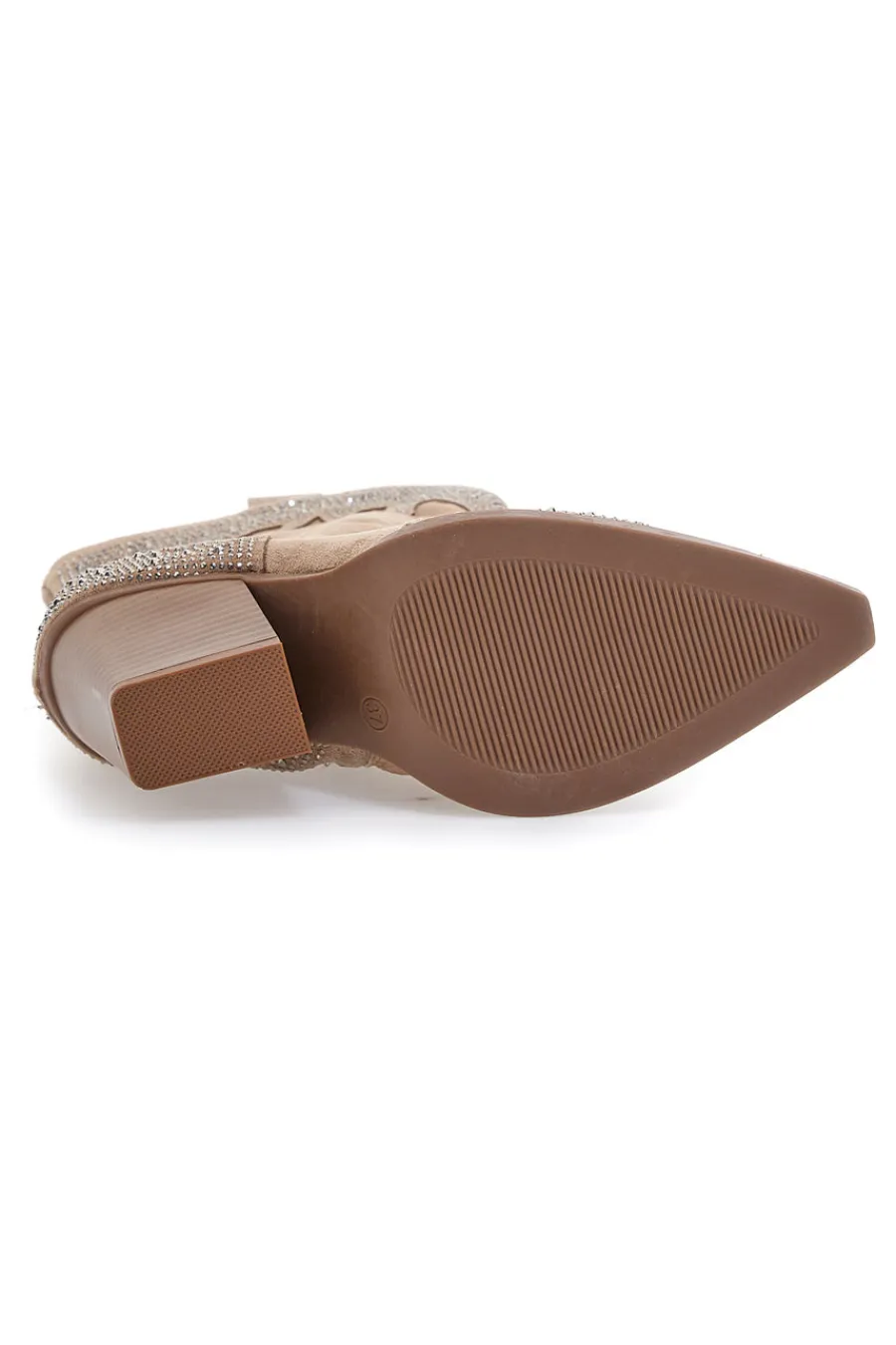 THE FIRST Stivali Camperos Beige con brillanti 505 KHAKI Online