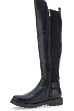 Donna ME u0026 ME Stivali neri con fibbia laterale e fascia elastica ME & ME 3003