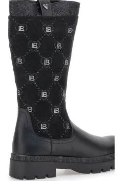 LAURA BIAGIOTTI Stivali neri con logo L97209506