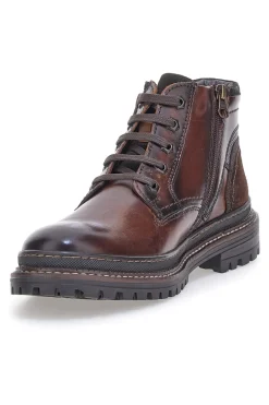 Uomo ALTEMBERG Stringate Alte Marroni In Pelle 2211