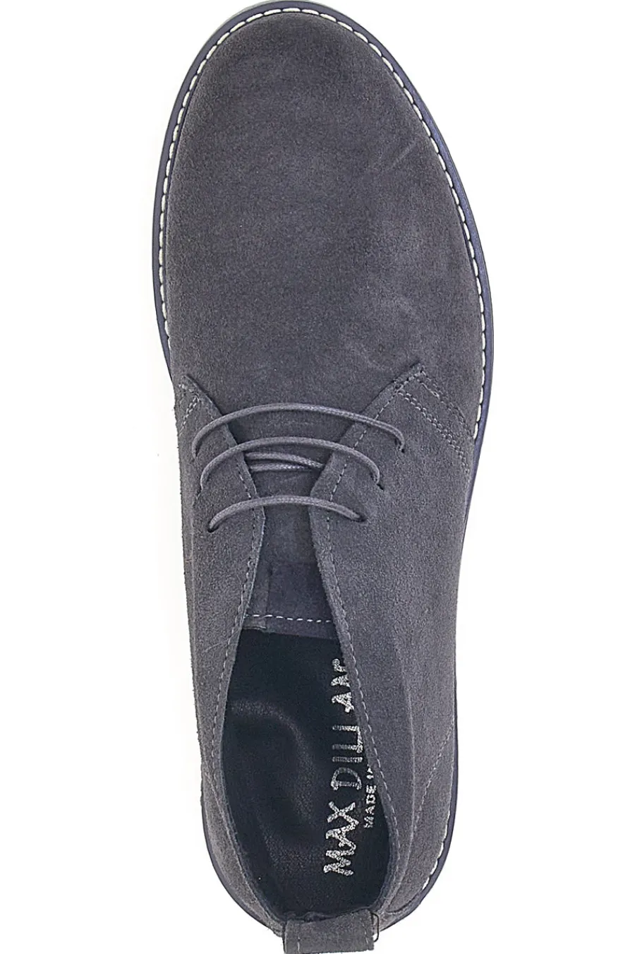 Uomo MAX DILLAN Stringate Grigie in Vera Pelle Scamosciata 2812