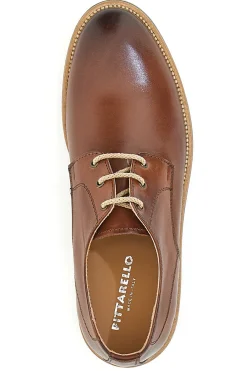 Uomo PITTARELLO Stringate in Vera Pelle 5208 Legno