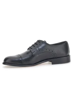 Uomo PITTARELLO Stringate in Vera Pelle 7755 Nere