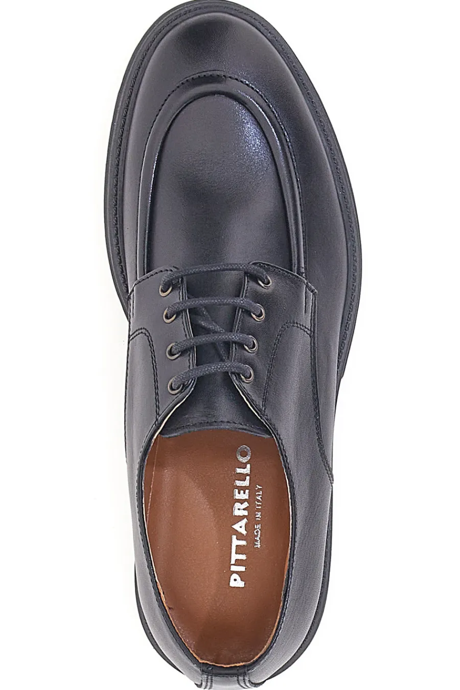 Uomo PITTARELLO Stringate Nere in Vera Pelle 6009