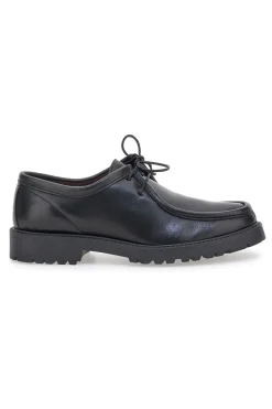 Uomo PITTARELLO Stringate Nere in Vera Pelle 1505