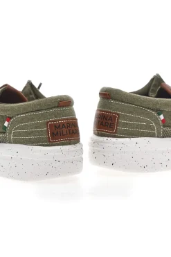 Uomo MARINA MILITARE Stringate Verde In Tela MM1701