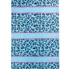 SELUN BEACH Telo mare azzurro animalier 261006