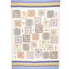 B-SAND Telo Mare in Cotone Bianco e Blu 005