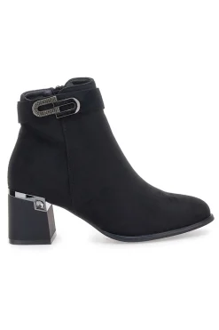 THE FIRST P618 – e Stiefeletten mit quadratischem Absatz SCHWARZ Best