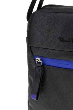 Uomo RENATO BALESTRA Tracolla Nera con Dettaglio Blu 62140/S/SRBU6