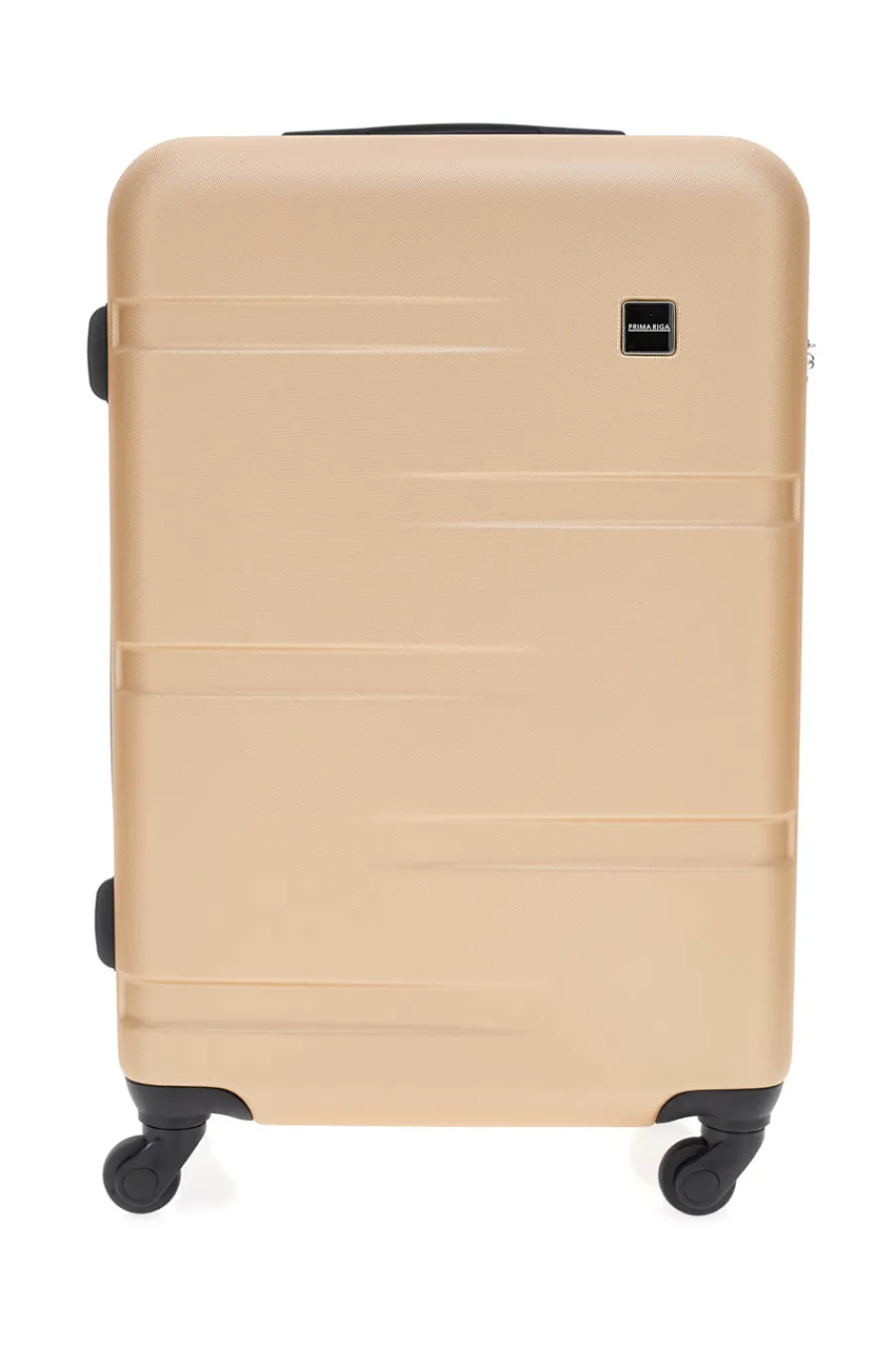 PRIMA RIGA Trolley beige dorato rigido 4 ruote PR143/G