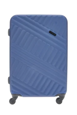 PRIMA RIGA Trolley medio blu rigido con ruote piroettanti PR162/M