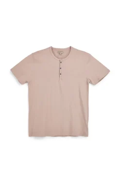Uomo PITTARELLO TIERRA T-shirt beige con bottoni girocoo NBY369