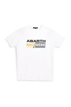 Uomo ABARTH T-shirt bianca con stapa frontae AH003TE