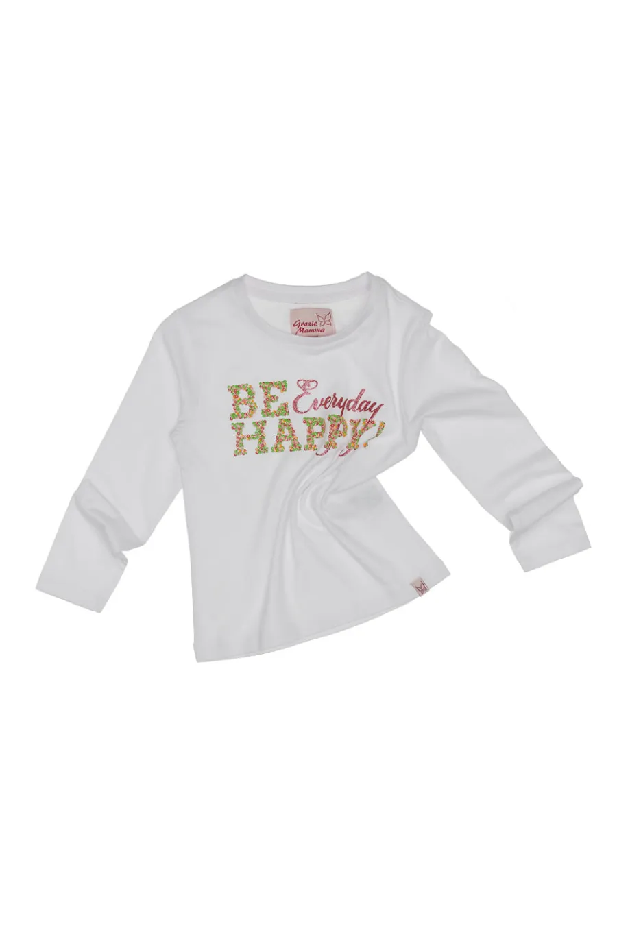 GRAZIE MAMMA T-Shirt Maniche Lunghe Bianco 0057