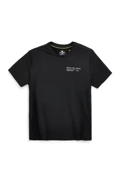 Uomo NO LIMITS T-shirt nera a aniche corte con stapa frontae ATS026S26