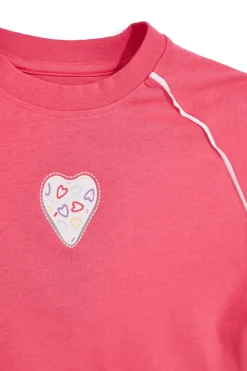 PITT KIDS T-shirt rosa con maniche volant PT-G-T-90