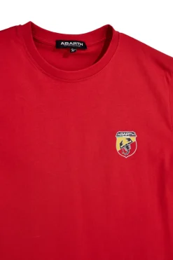 Uomo ABARTH T-shirt rossa in cotone ade in Itay 01