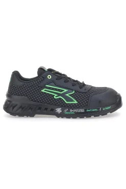 Uomo U.POWER Steve ESD S3S CI FO SR Low Leichte schwarze Sicherheitsschuhe