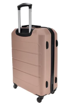 PRIMA RIGA Valigia trolley cabina rosa con manico telescopico PR173/P