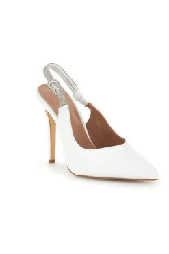FIRST LADY e Pumps mit hohem Absatz und Glitzerriemen P650 Hot