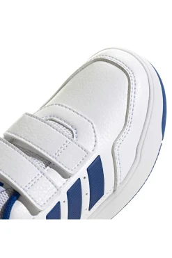 ADIDAS Weiße Sneakers mit blauen Details und doppeltem Klettverschluss Tensaur Sport 3.0 Cf K