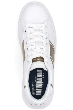 Uomo COTTON BELT e Sneakers mit goldenen Seitenstreifen Baumwollgürtel BRIGHTON 2.0 LTH