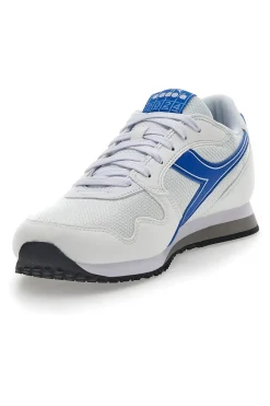Uomo DIADORA Weiße Turnschuhe mit blauem Skyler Athletic Frieze