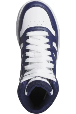 ADIDAS Weiße und blaue Mid-Cut-Sneaker Hoops 3 Mid K