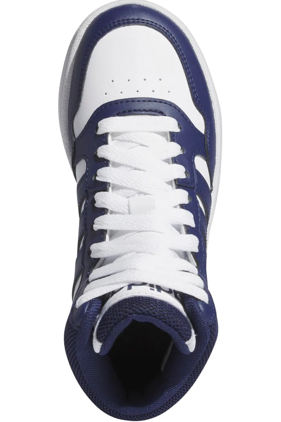 ADIDAS Weiße und blaue Mid-Cut-Sneaker Hoops 3 Mid K