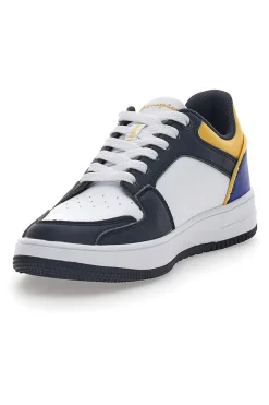 CHAMPION Weiße und schwarze Sneaker mit Schnürsenkeln Rebound 2.0 Low