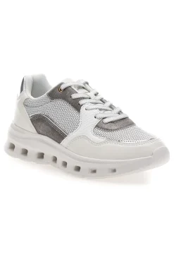 PITTARELLO CAPSULE graue Damen Turnschuhe mit Mesh-Einsätzen Pittarello 8W24859 WEIß
