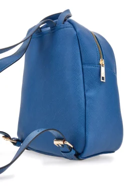Donna BASILE Zaino Blu Con Dettagli Oro 003