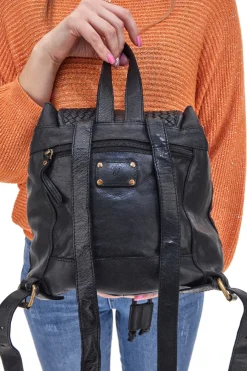 Donna ROUTE 66 Zaino in Vera Pelle con Trama Intrecciata 61793/OLDR