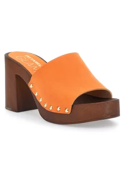 PITTARELLO Zoccoli ne Con Tacco 9 cm 8508 ARANCIO