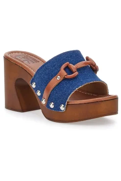PITTARELLO LOVE Zoccoli Con Tacco 9 cm 15495JP JEANS Discount