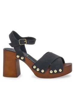 PITTARELLO Zoccoli Sandali Neri Con Tacco 9 Cm 8507 NERO Best